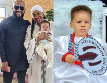 Yul Edochie Shares Photo From The Baptism Of His Second Son With Judy Austin