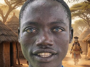 African Village Scen