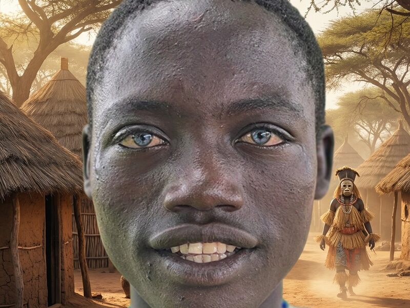 African Village Scen